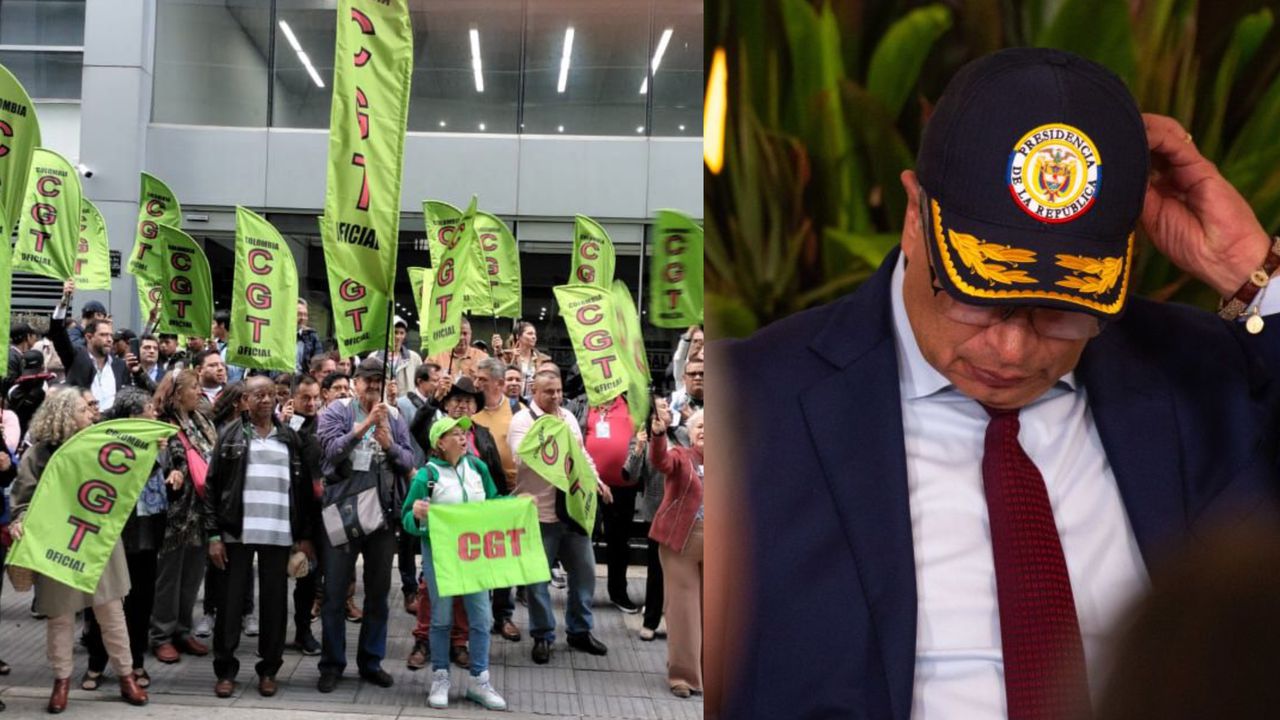 La CGT es una de las organizaciones que se bajó de las marchas del primero de mayo para no ser instrumentalizada por el presidente Petro.