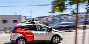 An autonomous General Motors taxi hit a woman.  The company will pay over $8 million.  as part of the settlement